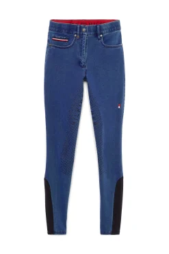 Hot Tommy Hilfiger Equestrian Queens Denim Full Grip Ridebukse Helforsterkede Ridebukser