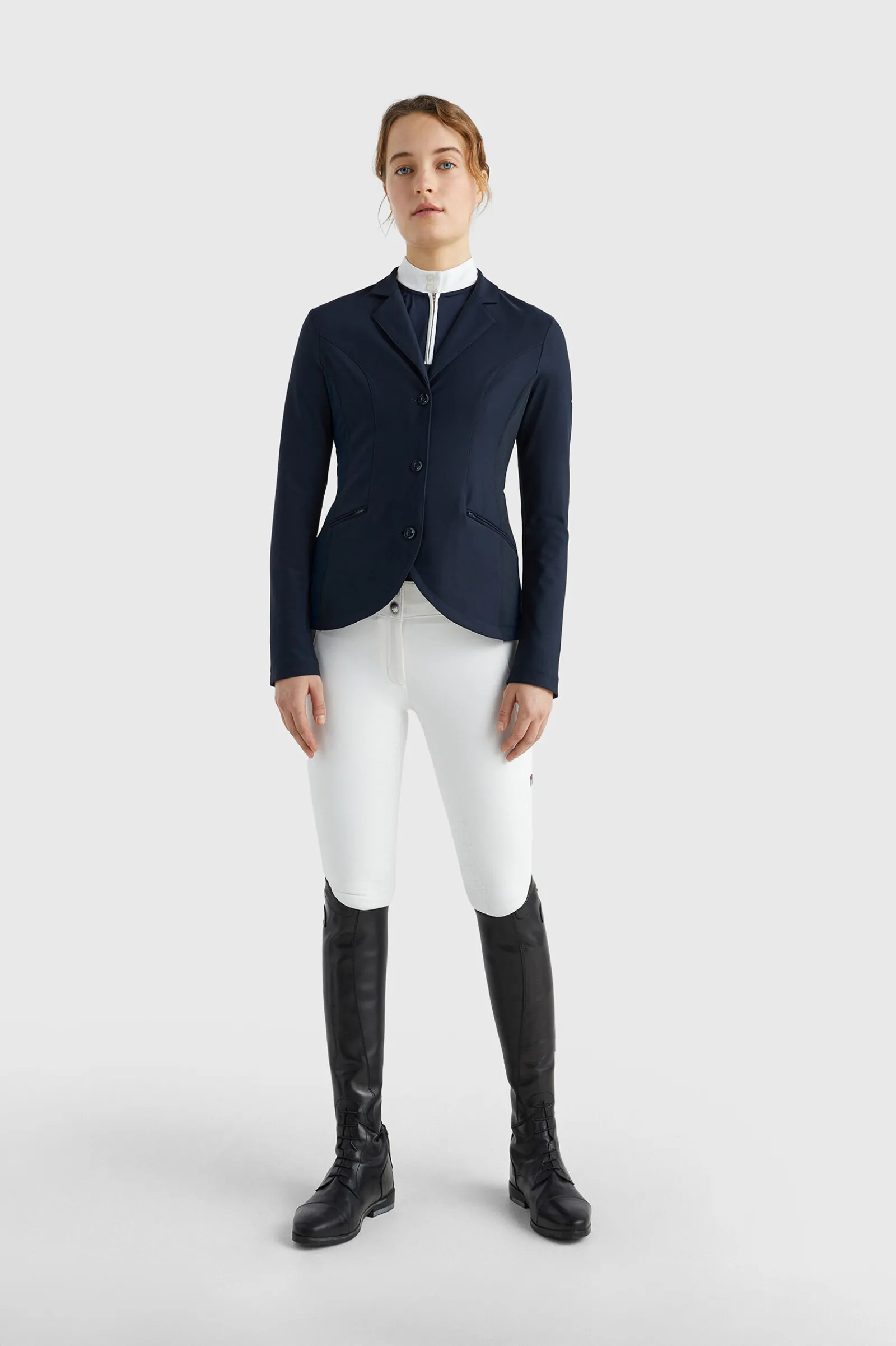 Best Tommy Hilfiger Equestrian Performance Show-skjorte for kvinner Stevne|Jakker Og Frakker