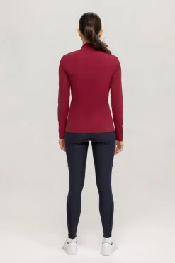 Best Tommy Hilfiger Equestrian langermet genser med høy hals for kvinner Skjorter Og Topper