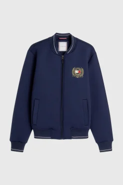New Tommy Hilfiger Equestrian Crest Bomber Sportsjakke Jakker Og Frakker
