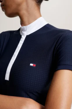 Tommy Hilfiger Equestrian Chelsea Avkjølende Polo-skjorte med korte ermer og logo Stevne|Skjorter Og Topper