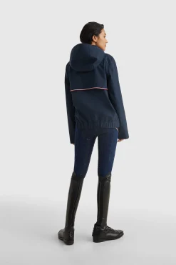 Tommy Hilfiger Equestrian vanntett bomberregnjakke for kvinner Regntøy|Jakker Og Frakker
