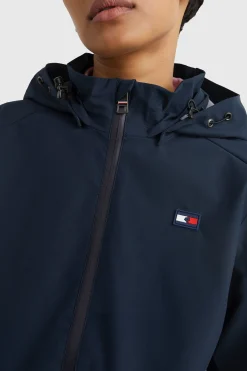 Tommy Hilfiger Equestrian vanntett bomberregnjakke for kvinner Regntøy|Jakker Og Frakker