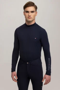 Clearance Tommy Hilfiger Equestrian Phoenix herre langermet skjorte med høy hals Rideskjorter