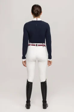 Hot Tommy Hilfiger Equestrian Montana dames 2-i-1 stevneskjorte Stevne|Skjorter Og Topper