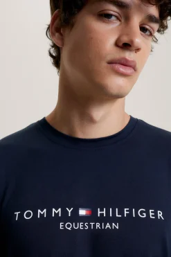 Outlet Tommy Hilfiger Equestrian Williamsburg T-skjorte med grafisk trykk og korte ermer Rideskjorter