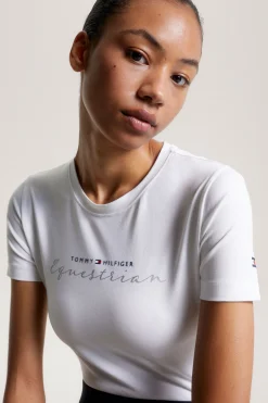 Sale Tommy Hilfiger Equestrian Brooklyn T-skjorte med korte ermer og motiv Skjorter Og Topper