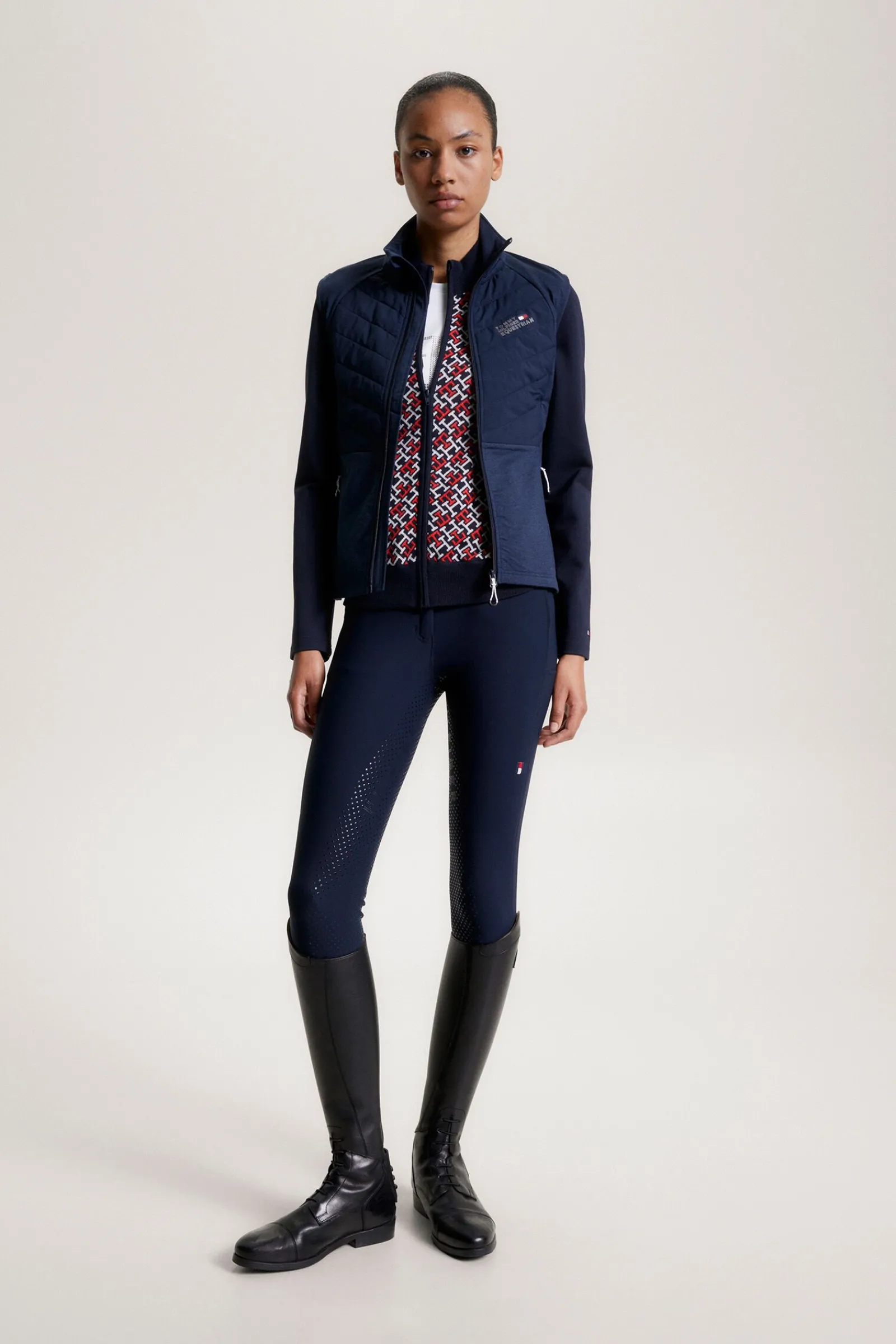 New Tommy Hilfiger Equestrian Gramercy Isolert Dame Hybrid Vest Jakker Og Frakker